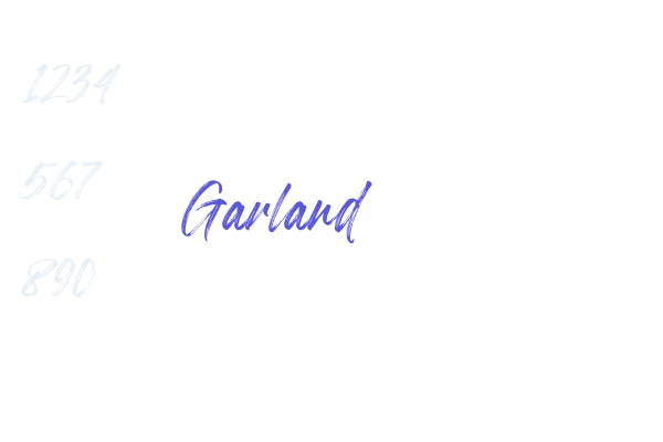 Garland font