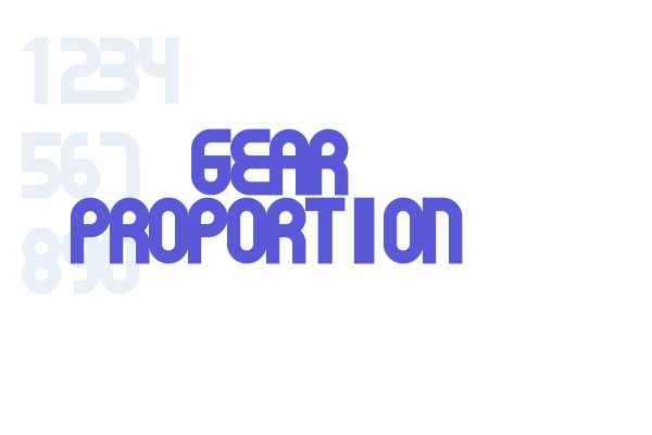 Gear Proportion