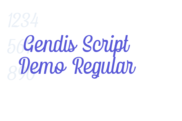 Gendis Script Demo Regular