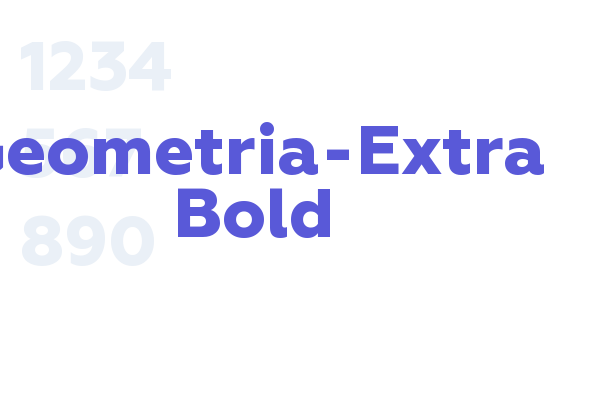 Geometria-Extra Bold