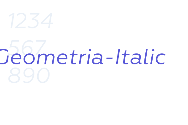 Geometria-Italic