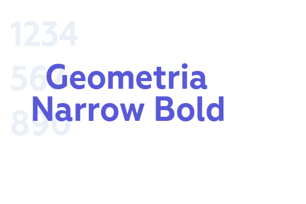 Geometria Narrow Bold