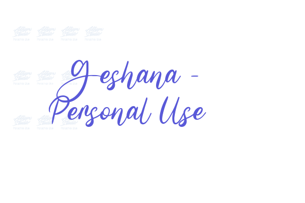 Geshana – Personal Use