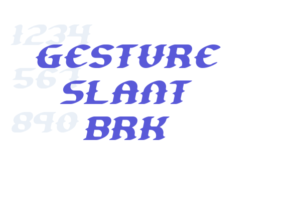 Gesture Slant BRK