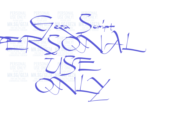 Geza Script PERSONAL USE ONLY