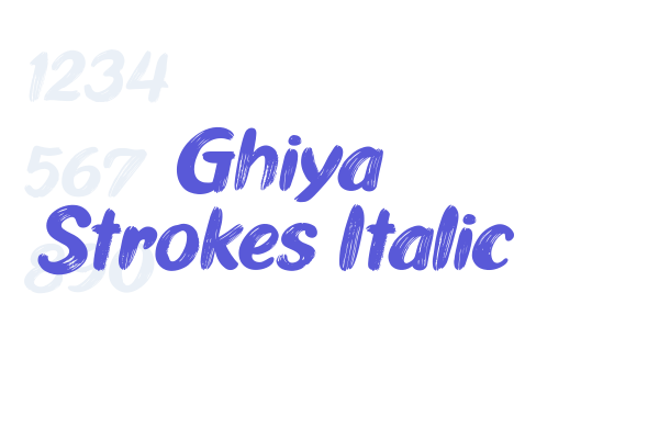 Ghiya Strokes Italic