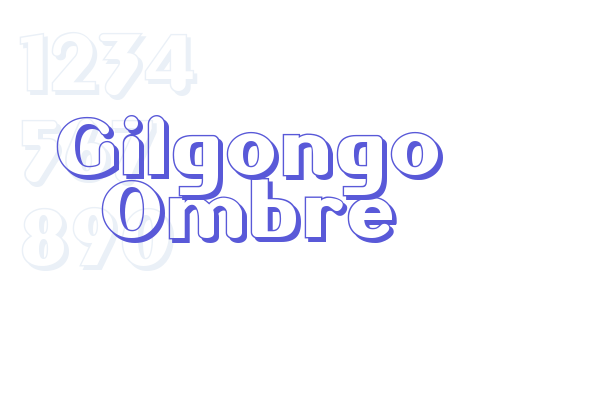 Gilgongo Ombre - Font Free [ Download Now ]