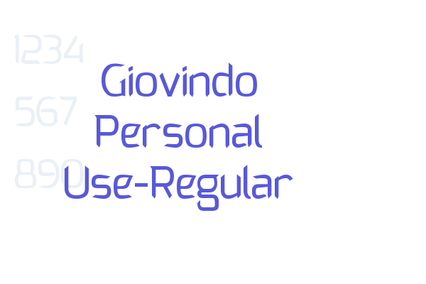 Giovindo Personal Use-Regular