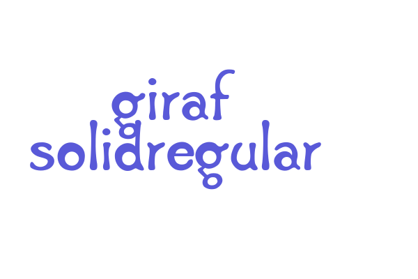 Giraf SolidRegular