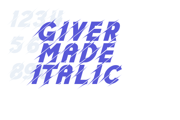 Giver Made Italic