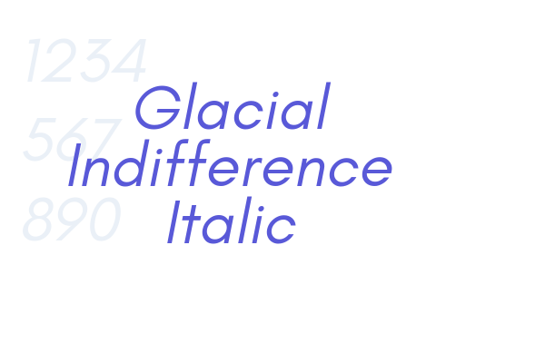 glacial indifference font family quarkxpress