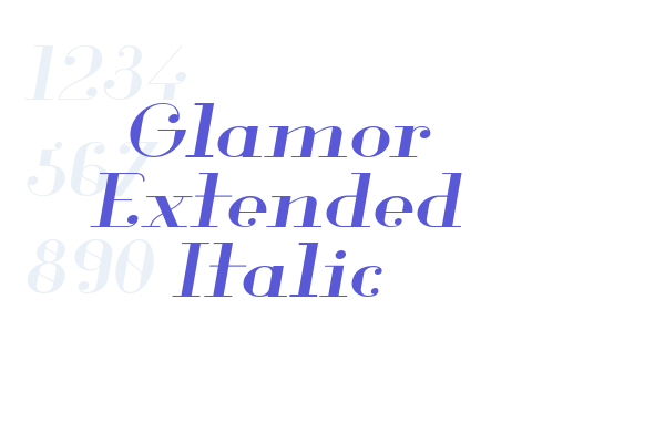 Glamor Extended Italic