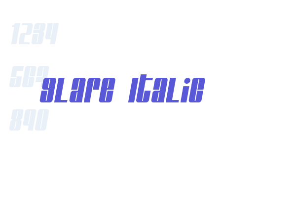 Glare Italic