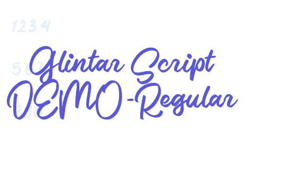 Glintar Script DEMO-Regular