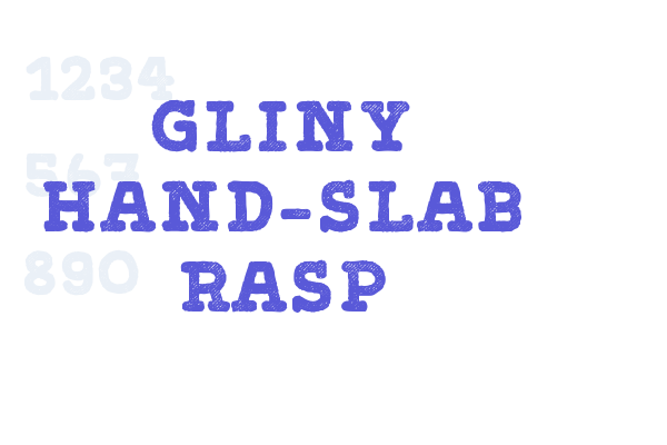 Gliny Hand-Slab Rasp