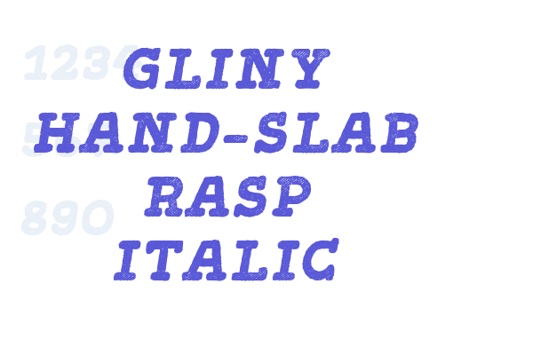 Gliny Hand-Slab Rasp Italic