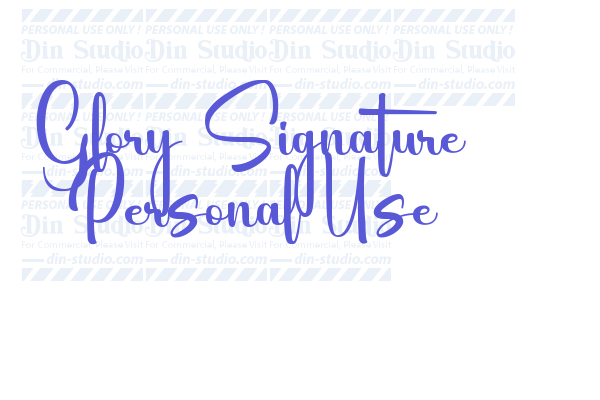 Glory Signature Personal Use