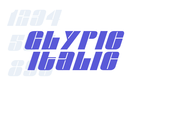 Glypic Italic