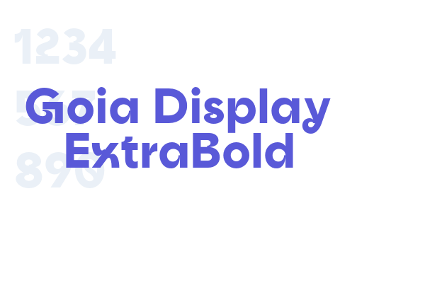 Goia Display ExtraBold