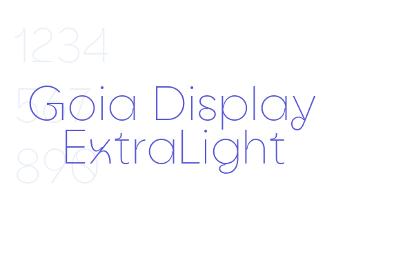 Goia Display ExtraLight