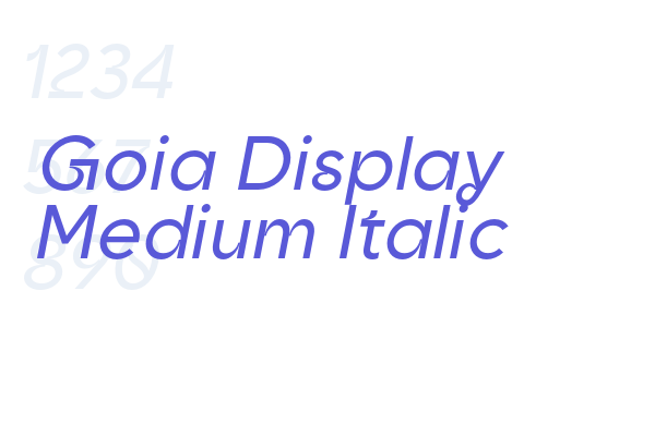 Goia Display Medium Italic