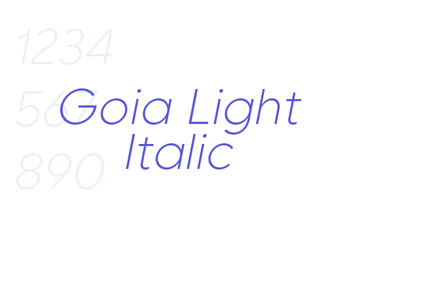 Goia Light Italic