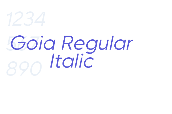 Goia Regular Italic