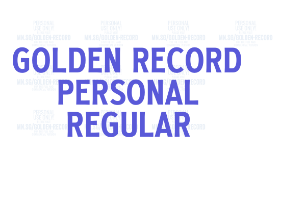 Golden Record PERSONAL Regular