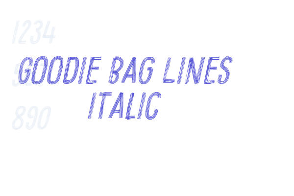 Goodie Bag Lines Italic