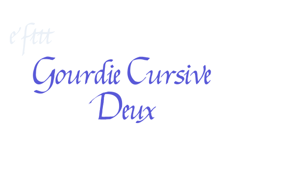 Gourdie Cursive Deux