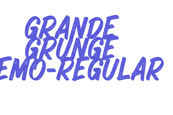 Grande Grunge DEMO-Regular