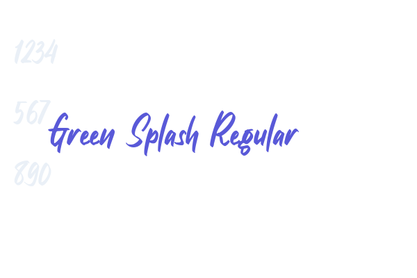 Green Splash Regular