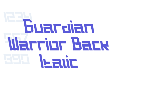 Guardian Warrior Back Italic