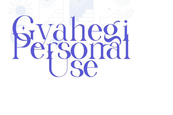 Gyahegi Personal Use