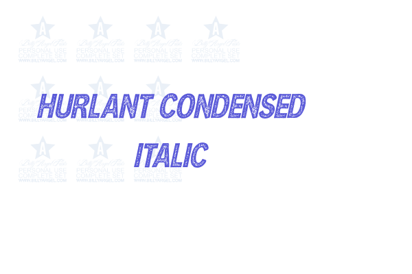 HURLANT CONDENSED ITALIC