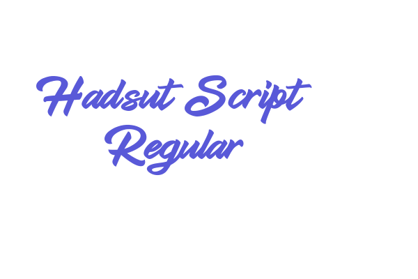 Hadsut Script Regular