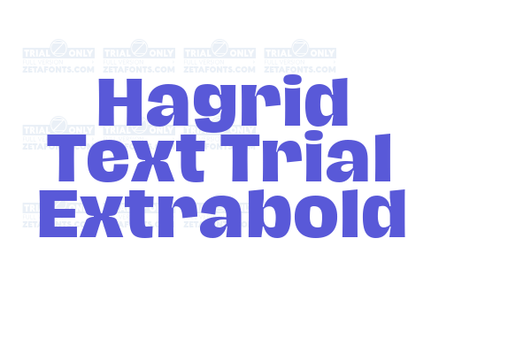 Hagrid Text Trial Extrabold