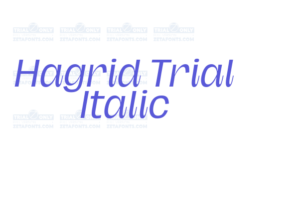 Hagrid Trial Italic