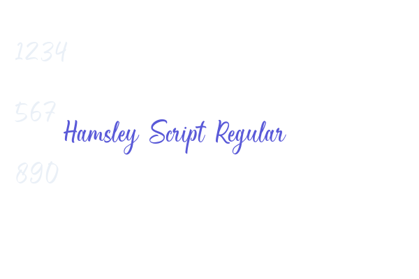 Hamsley Script Regular