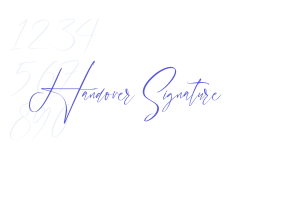 Handover Signature