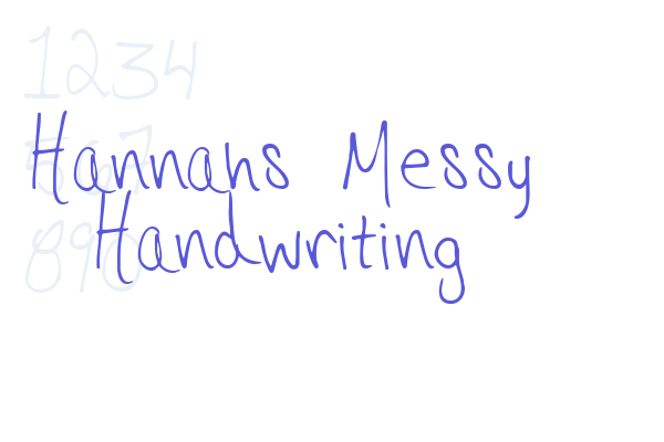 Hannahs Messy Handwriting