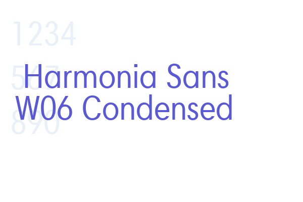 Harmonia Sans W06 Condensed