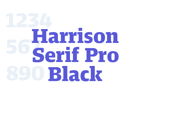 Harrison Serif Pro Black