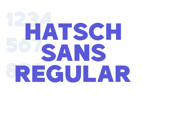 Hatsch sans Regular