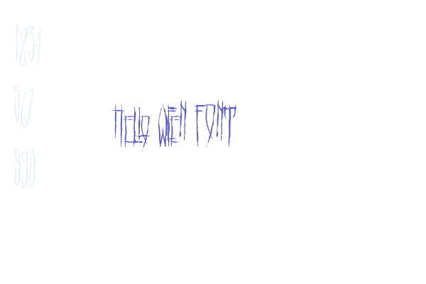 HeLlo WEeN FONT