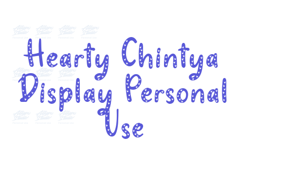 Hearty Chintya Display Personal Use