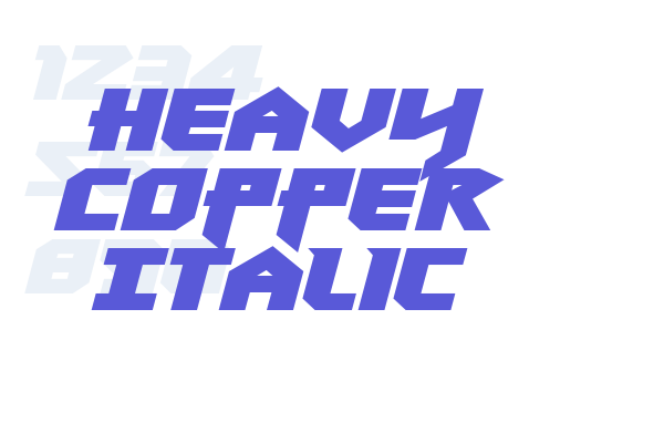 Heavy Copper Italic