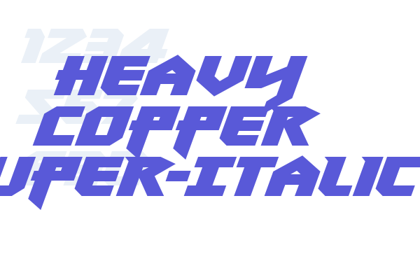 Heavy Copper Super-Italic