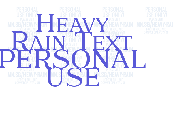 Heavy Rain Text PERSONAL USE