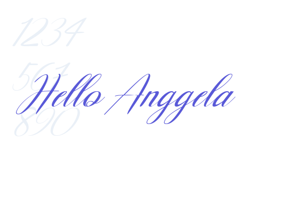 Hello Anggela